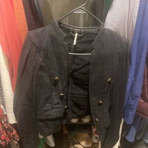 Free People Cropped Jacket
